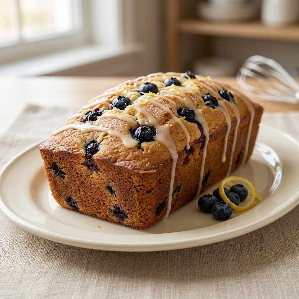 Blueberry Lemon Loaf Cake