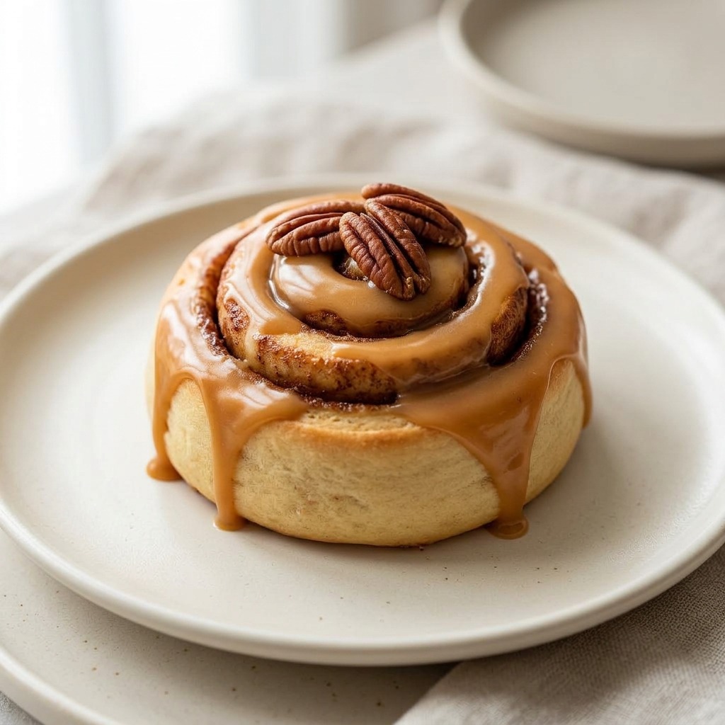 Caramel Pecan Cinnamon Roll