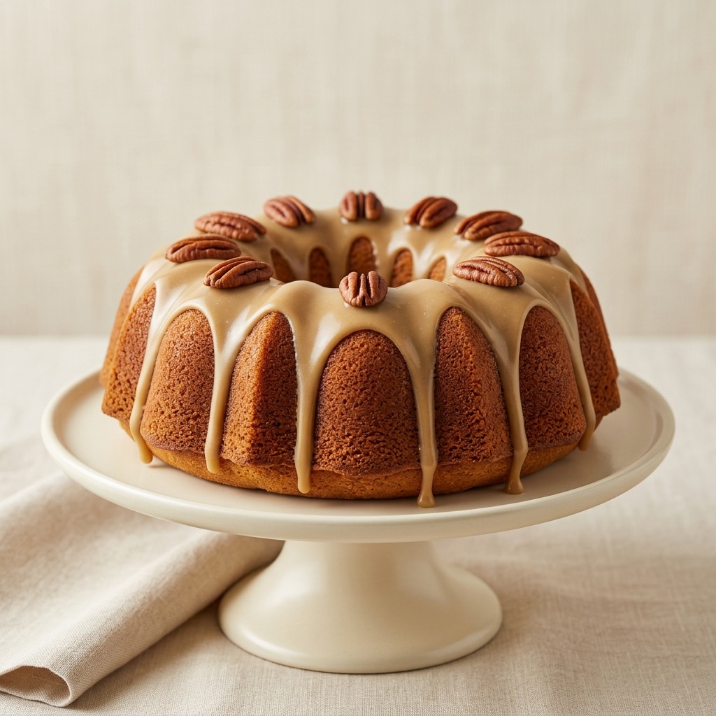 Maple Pecan Bundt Cake