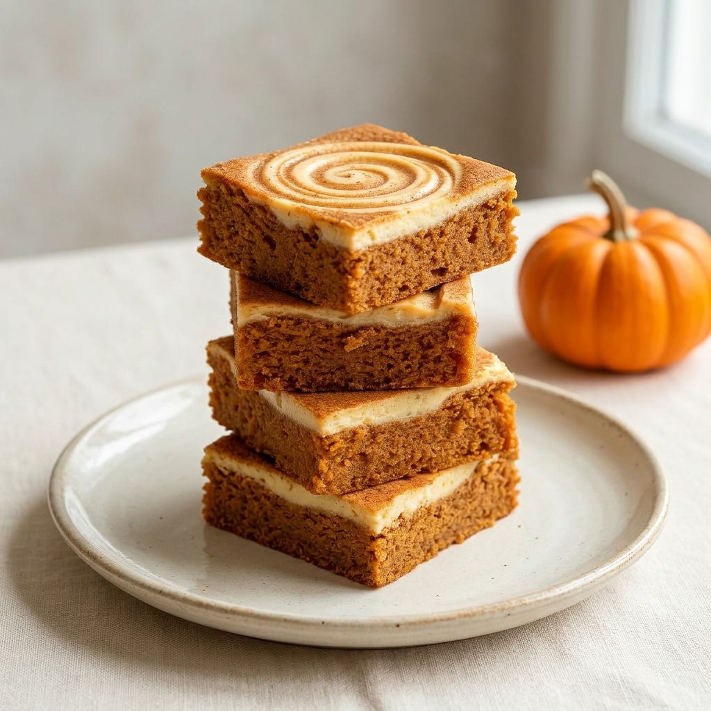 Pumpkin Spice Cheesecake Blondie